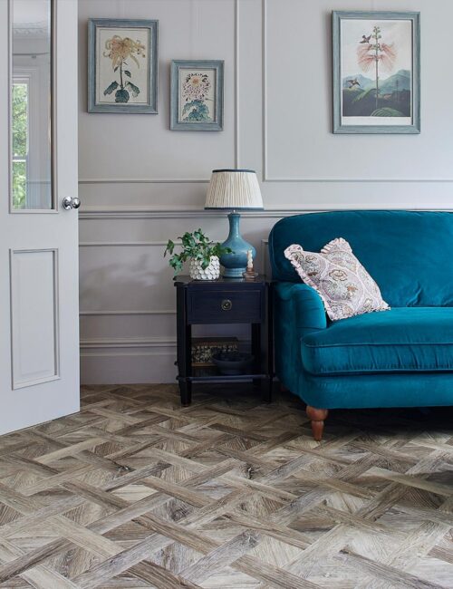 Basket Weave Luxury Vinyl Flooring
