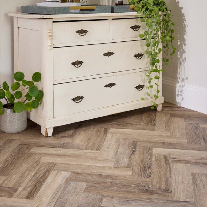 Blonde Oak Herringbone
