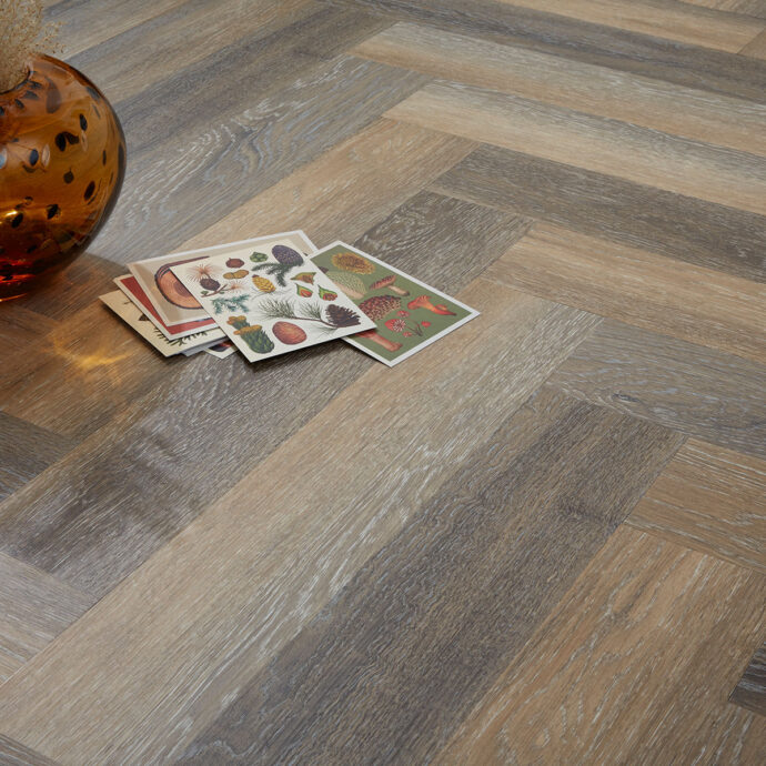 Lime Washed Timber Parquet