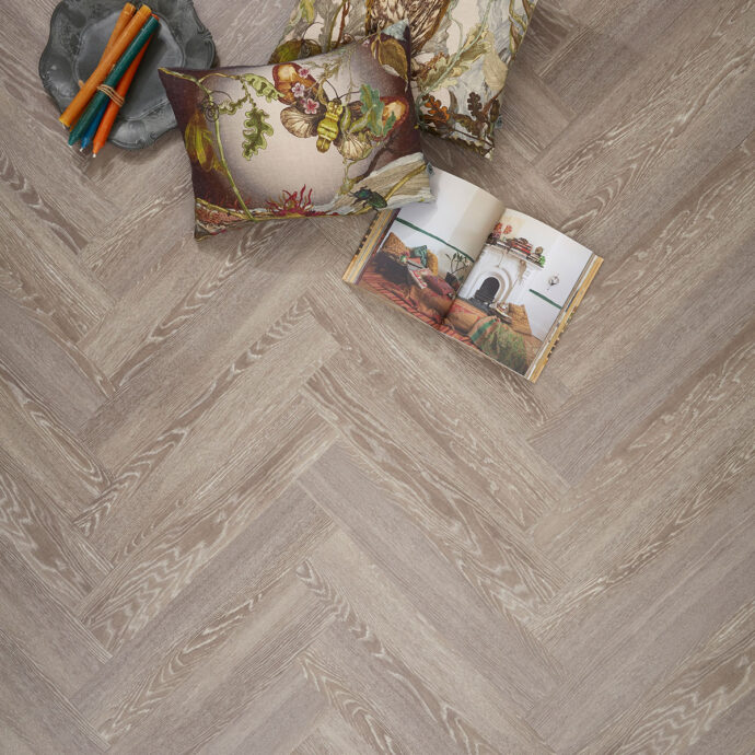 Smoky Grey Oak Parquet