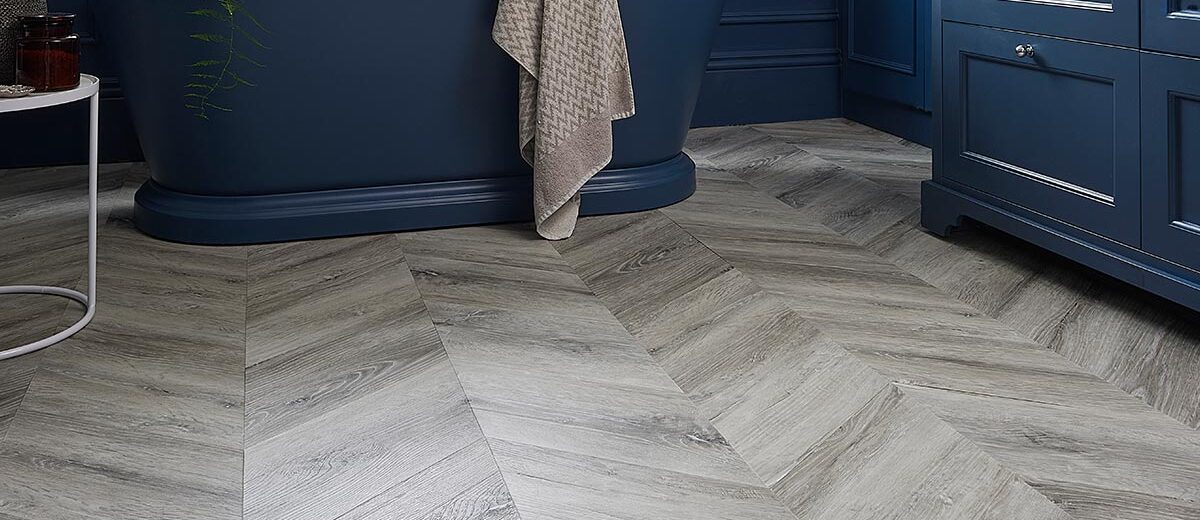 light chevron lvt flooring