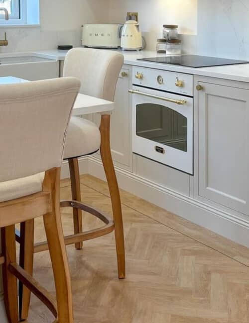 Naked Oak LVT displayed in a kitchen