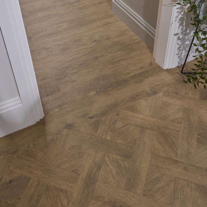 Muted Oak Basket Weave