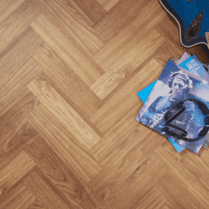 Golden Oak Herringbone