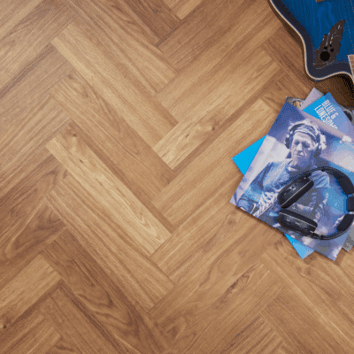 Golden Oak Herringbone
